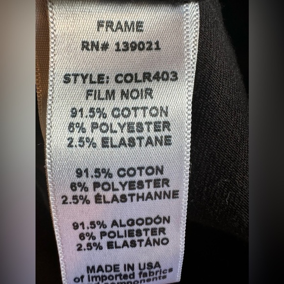 Frame Le Skinny Jeanne Distressed Black Jeans - Picture 6 of 8